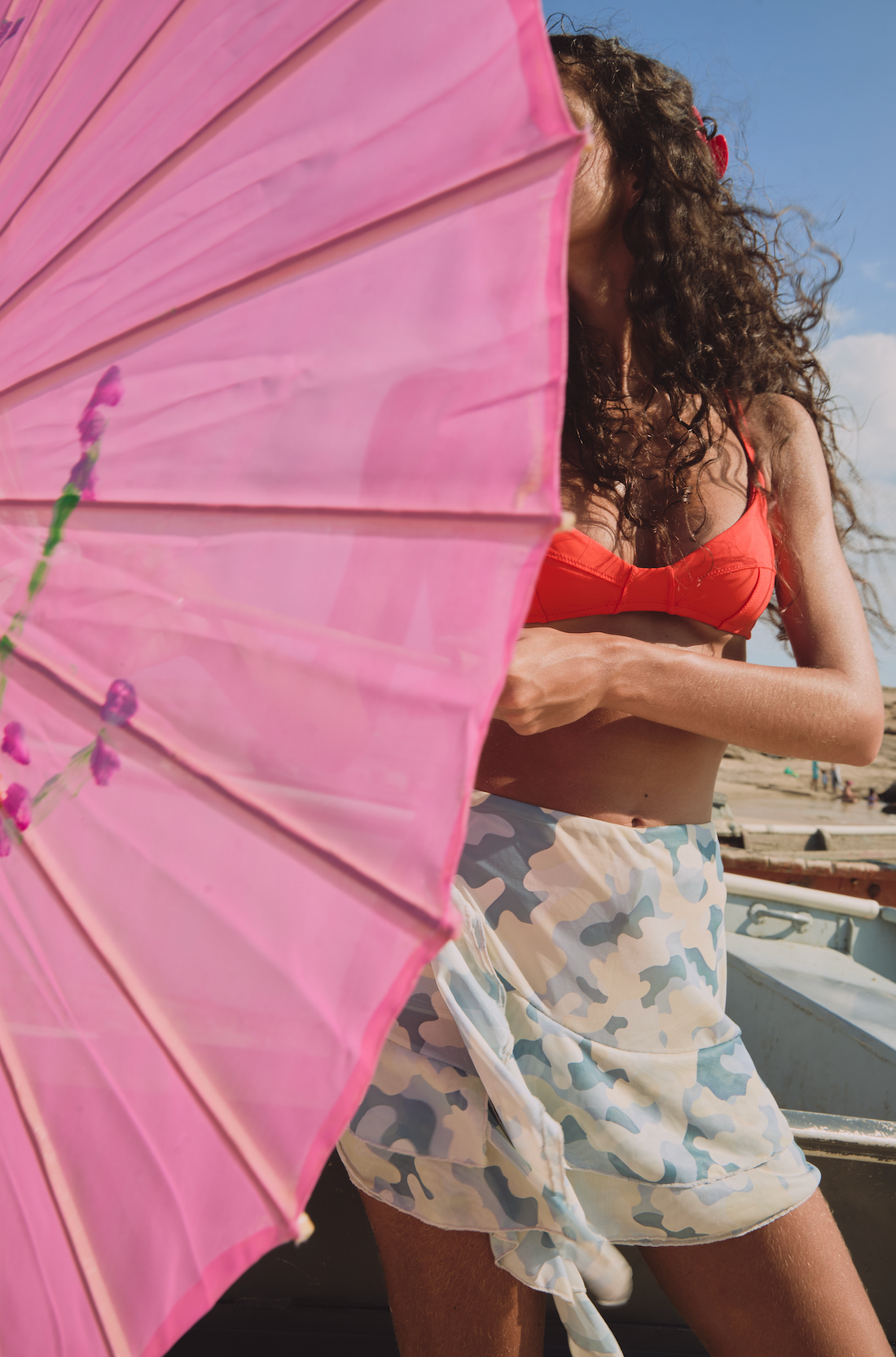 Tule Skirt in Sandy Camo