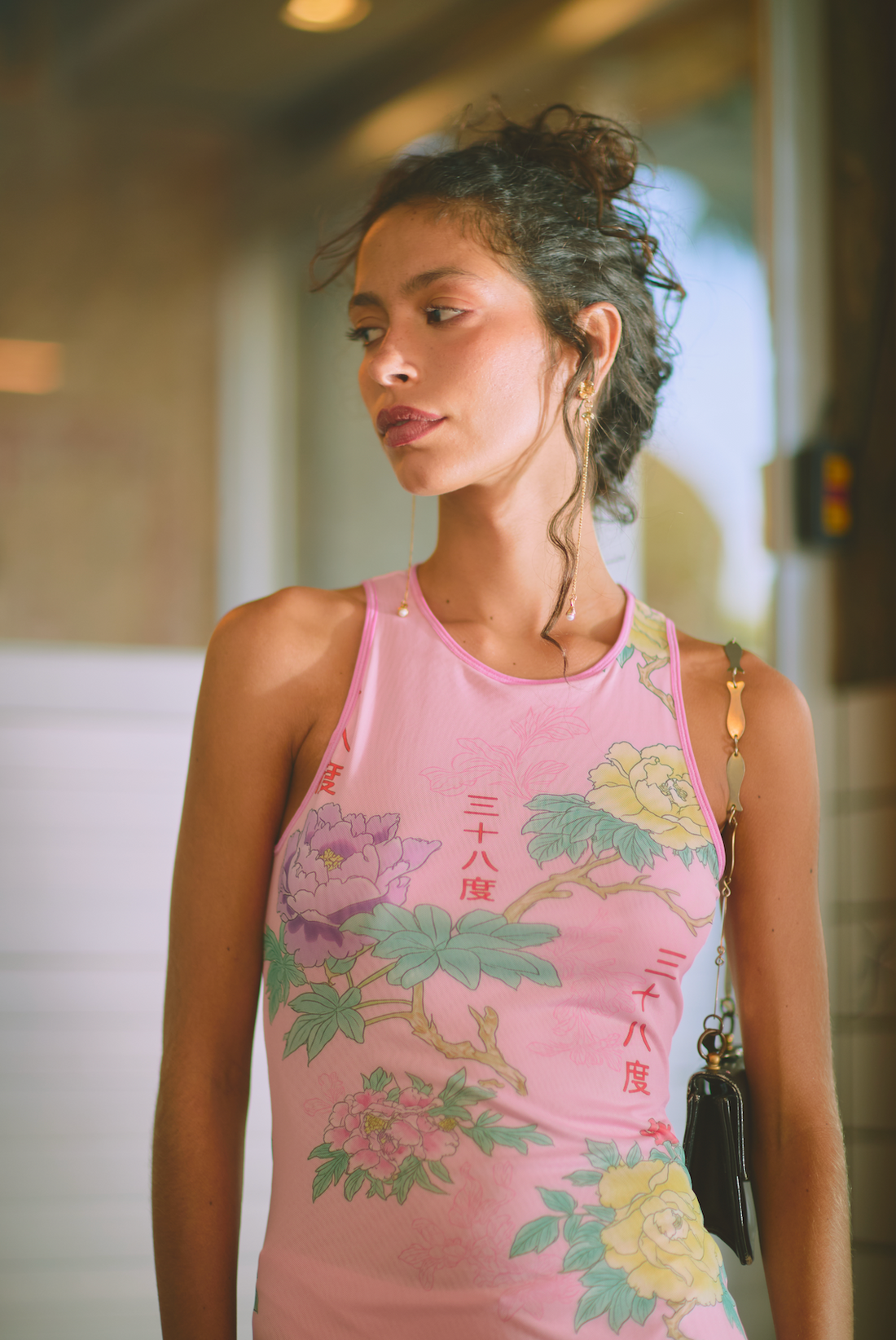Tule Maxi Dress in Sakura Dreams