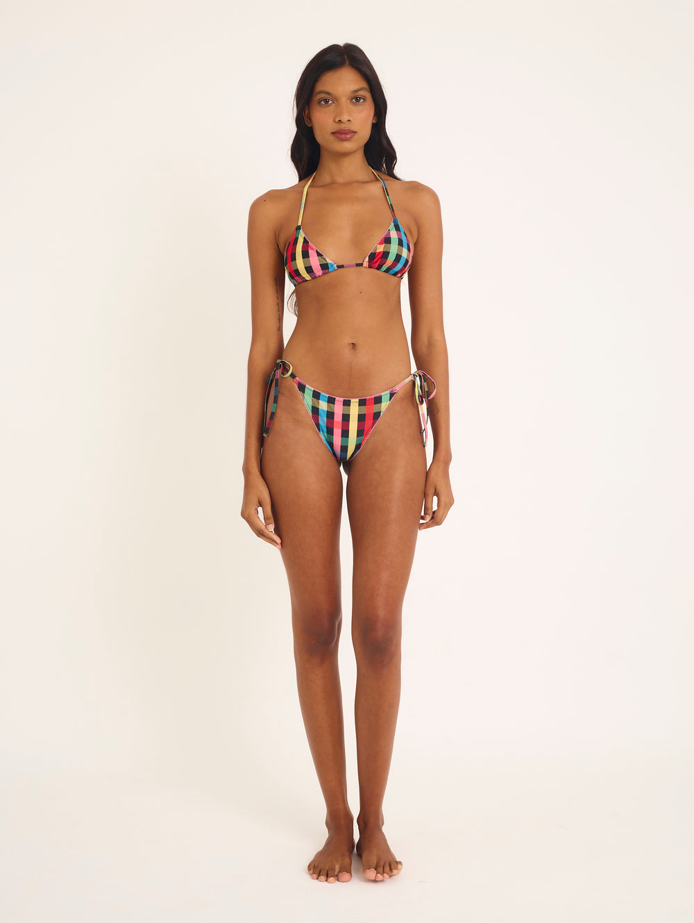 Top Bonny in Black Chess Lace