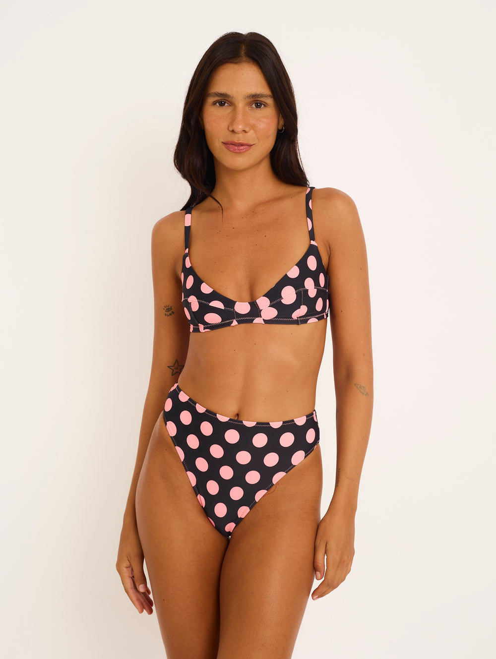 Top Rosie in Polka Pink